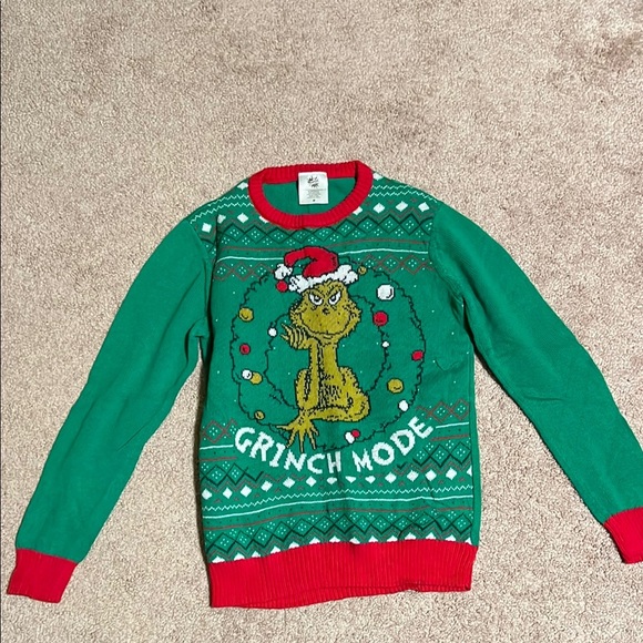 Green Grinch Christmas Sweater - Picture 1 of 3